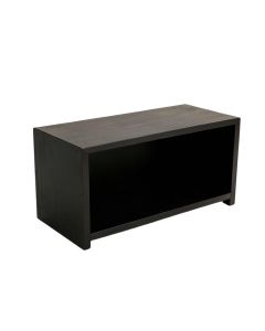 Elm Crest Shoe Storage Bench - Black