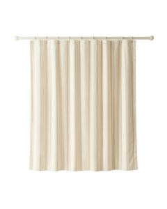 Harbor Brook Shower Curtain Hanging Flat From A Plain Rod - Cream (synthetic illustration; no displayed measurements)