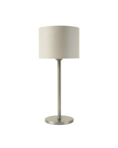Maple Dale Floor Lamp With A Plain Fabric Shade - Gray