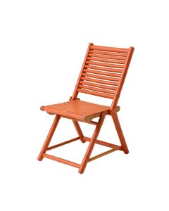 Linden Canyon Folding Outdoor Chair - Terracotta (synthetic illustration; no displayed measurements)