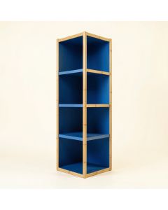 Ash Dell Narrow Cubby Tower - Blue (synthetic illustration; no displayed measurements)