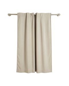 Rivau Solid Semi-Sheer Tab Top Single Curtain Panel