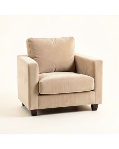 Fern Edge Upholstered Armchair - Beige (synthetic illustration; no displayed measurements)