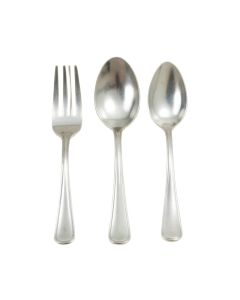 Silverware Set Silver Wall Decor 3 Piece Set