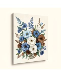 Floral And Botanical Paint Beautiful Growth Florals - Wrapped Canvas Graphic Art Print (synthetic illustration; no displayed measurements)