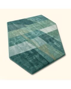 Diehl Striped Teal Indoor/Outdoor Area Rug (synthetic illustration; no displayed measurements)