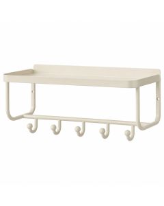 Flint Bend Wall-Mounted Entryway Organizer Shelf - Ivory