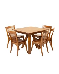 Itchington 5 - Piece Butterfly Leaf Dining Set (synthetic illustration; no displayed measurements)