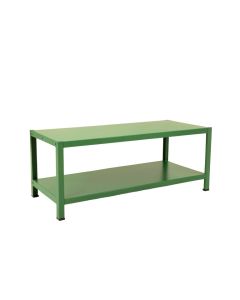 Bay Bridge Narrow Outdoor Storage Bench - Green (synthetic illustration; no displayed measurements)