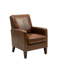 Galentine Genuine Leather Upholstered Dining Chair