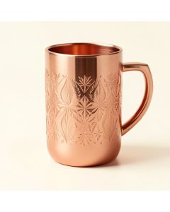 Ayesha Curry Barware Etched Diamond 20 Oz . Copper Mug (synthetic illustration; no displayed measurements)