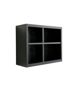 Brook Crest Wall-Mounted Entryway Organizer Shelf - Black (synthetic illustration; no displayed measurements)