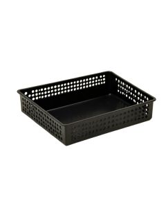 Reed Crest Empty Under-Desk Cable Tray - Black