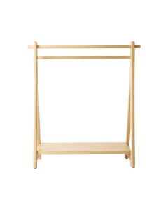 Oak Bluff Empty Garment Rack - Beige (synthetic illustration; no displayed measurements)
