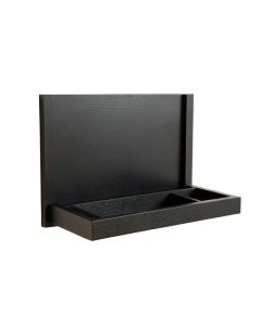 Sage Bridge Empty Wall-Mounted Tool Organizer Panel - Black (synthetic illustration; no displayed measurements)