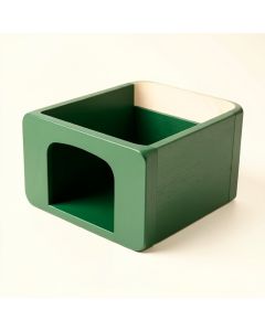 Fern Bluff Empty Furniture-Style Litter Enclosure - Green (synthetic illustration; no displayed measurements)