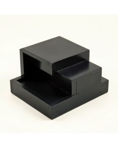 Ridge Branch Empty Countertop Canister Rack - Black (synthetic illustration; no displayed measurements)