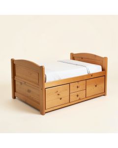 Gilbertson Bed With 3 Drawers And Trundle (synthetic illustration; no displayed measurements)