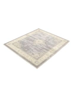 Ines Polypropylene Gray/Ivory Rug