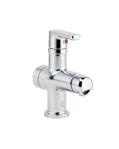 Vibrantbath Waterfall Commercial Widespread Chrome Bathroom Faucet With Drain Assembly