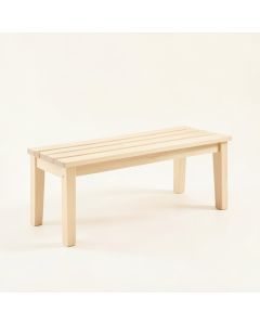 Rowan Arc Indoor Bench - Ivory (synthetic illustration; no displayed measurements)