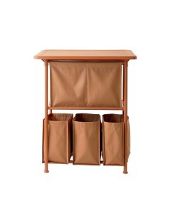 Reed Canyon Laundry Sorting Station With Plain Removable Bags - Terracotta