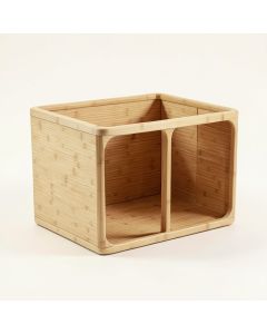Sage Crest Empty Furniture-Style Litter Enclosure - Beige (synthetic illustration; no displayed measurements)