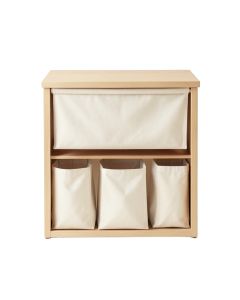 Stone Branch Laundry Sorting Station With Plain Removable Bags - Beige (synthetic illustration; no displayed measurements)