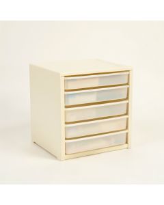 Alder Dell Small-Parts Storage Drawer Cabinet - Cream (synthetic illustration; no displayed measurements)