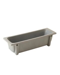 Meadow Bend Empty Railing Planter With Integral Brackets - Gray