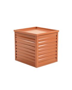 Birch Bend Closed Outdoor Storage Box - Terracotta