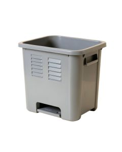Fern Bridge Closed Garden Compost Bin - Gray (synthetic illustration; no displayed measurements)