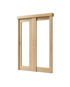 Baldarassario Glass Sliding Closet Doors With Installation Hardware Kit