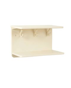 Clay Branch Wall-Mounted Entryway Organizer Shelf - Ivory