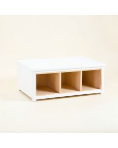 Aspen Canyon Shoe Storage Bench - White (synthetic illustration; no displayed measurements)