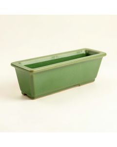 Willow Branch Empty Railing Planter With Integral Brackets - Green (synthetic illustration; no displayed measurements)