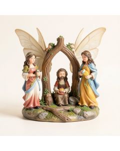 Suffolk Fairy Miniature 7 Piece Garden Statue Set (synthetic illustration; no displayed measurements)