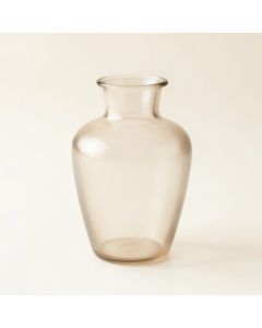 Ridge Arc Empty Decorative Vase - Beige (synthetic illustration; no displayed measurements)