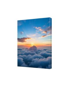Solotful Sunset In Sky Cloudscape Photographic Print On Wrapped Canvas