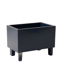 Fern Crest Empty Raised Planter - Navy