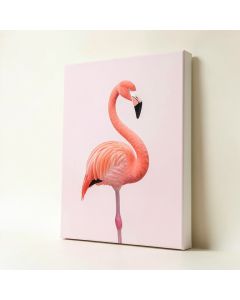 Flamingo - Wrapped Canvas Print (synthetic illustration; no displayed measurements)