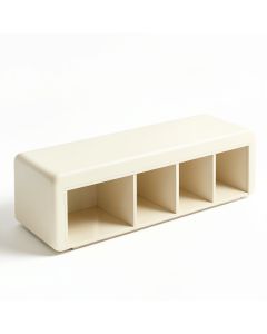 Bay Dell Shoe Storage Bench - Ivory (synthetic illustration; no displayed measurements)