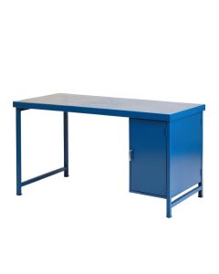 Elm Crossing Empty Workshop Workbench - Blue (synthetic illustration; no displayed measurements)
