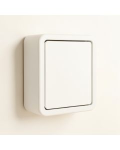 Cedar Bridge Wall-Mounted Entry Cabinet - White (synthetic illustration; no displayed measurements)