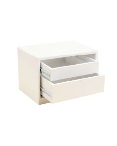 Slate Bridge Small-Parts Storage Drawer Cabinet - White (synthetic illustration; no displayed measurements)