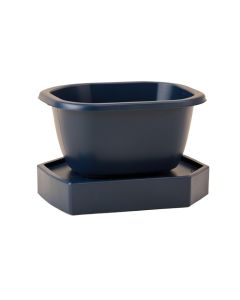 Cedar Bend Empty Raised Planter - Navy (synthetic illustration; no displayed measurements)
