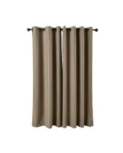 Heil Patio Solid Color Room Darkening Grommet Single Curtain Panel
