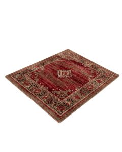 Esqueda Power Loom Brown/Red Rug (synthetic illustration; no displayed measurements)