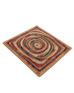 Hurst Abstract Braided Cotton Multicolor Area Rug
