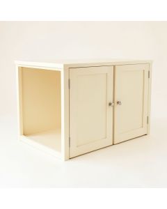 Shore Crest Empty Furniture-Style Litter Enclosure - Cream (synthetic illustration; no displayed measurements)